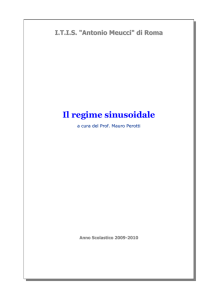 Il regime sinusoidale - Le pagine del professore