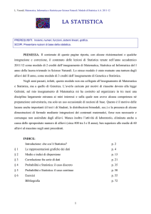 statistica 2011-12 - Dipartimento di Matematica