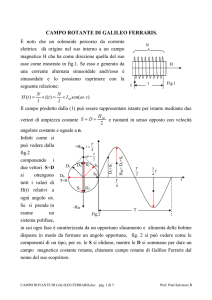 campo rotante di galileo ferraris