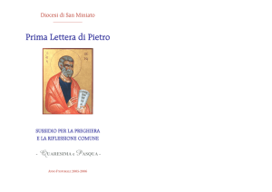 Sussidio Lettera di Pietro II - WebDiocesi