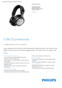 Product Leaflet: Cuffie DJ professionali
