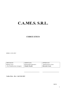 Codice etico - Centro di fisiochinesiterapia CAME.S.