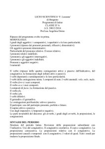 di Bergamo Programma di latino CLASSE II^A AS