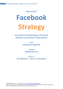 FacebookStrategy – Modulo 1