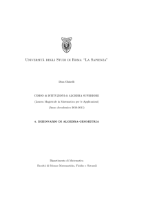 Universit`a degli Studi di Roma “La Sapienza”