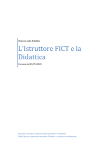 L`Istruttore FICT e la Didattica - Federazione Italiana Canoa Turistica