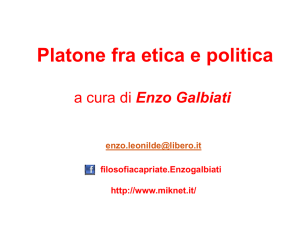 Slides corso Platone ed etica I parte