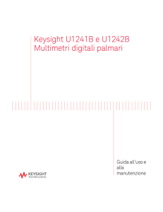 Keysight U1241B e U1242B Multimetri digitali palmari