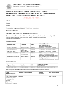 2. Scheda informativa - Università degli Studi di Verona