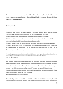 Relazione sassano - Università di Macerata