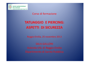 2013 tatuaggi e piercing aspetti di sicurezza d.ssa mattei