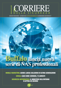 Corriere della sicurezza magazine 20/03/2013