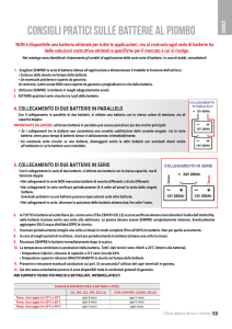 CONSIGLI PRATICI sulle batterie al piombo