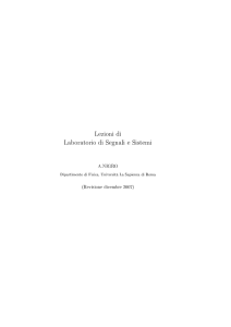 Lezioni di Laboratorio di Segnali e Sistemi