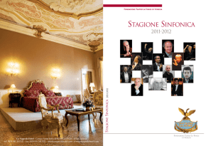 STAGIONE SINFONICA 2011/2012 Compositore