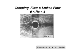 Creeping Flow o Stokes Flow 0 < Re < 4
