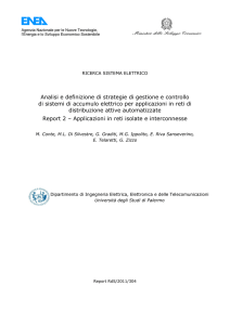 Analisi e definizione di strategie di gestione e controllo di