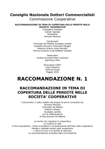 raccomandazione n. 1 - Cooperative Italiane