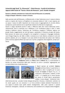 Chieti-Pescara - Facoltà di Architettura Appunti