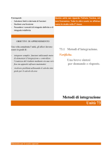 Metodi di integrazione - Matematica gratuita per le scuole superiori