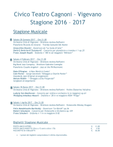 Civico Teatro Cagnoni – Vigevano Stagione 2016 – 2017