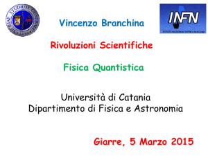 Fisica Quantistica - Liceo Leonardo Giarre