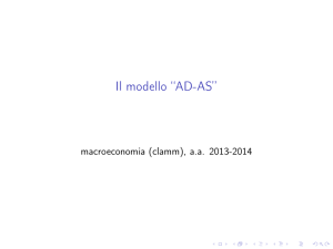 Il modello “AD-AS”