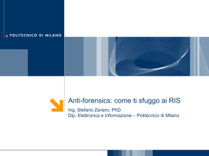 Anti-forensics: come ti sfuggo ai RIS