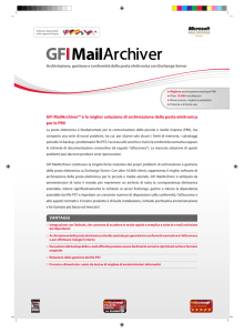 GFI MailArchiver™ è la miglior soluzione di archiviazione della