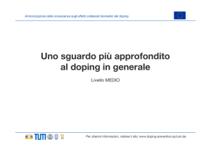 Foglio - Doping Prevention