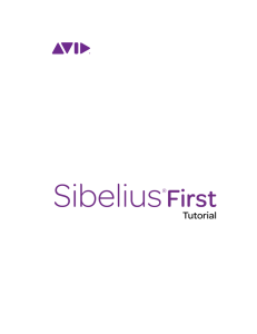 Sibelius First Tutorial