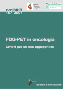 FDG-PET in oncologia. Criteri per un uso appropriato