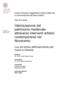 Valorizzazione del patrimonio medievale attraverso interventi