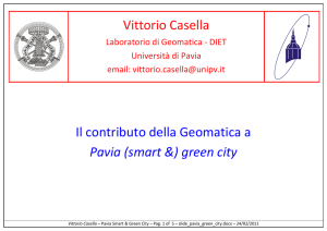 La Geomatica e Pavia Green City - Università degli studi di Pavia