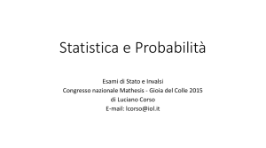 Calcolo delle probabilità e statistica nelle prove degli esami di Stato