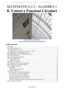 8. Vettori e Funzioni Circolari