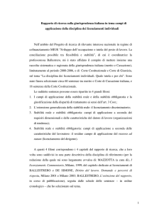 1 Rapporto di ricerca sulla giurisprudenza italiana in tema campi di