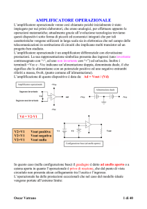 AMPLIFICATORE OPERAZIONALE