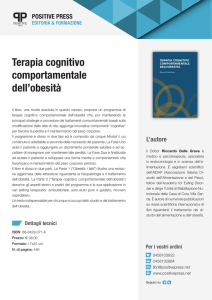 Terapia cognitivo comportamentale dell`obesità