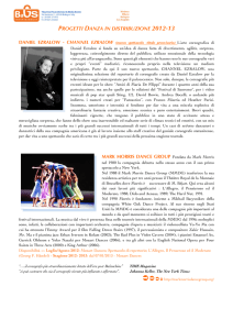 progetti danza in distribuzione 2012-13