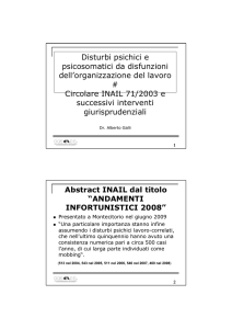 Disturbi psichici e psicosomatici da disfunzioni dell`organizzazione