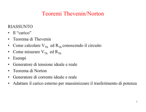 Il teorema di Thevenin - Dipartimento di Fisica
