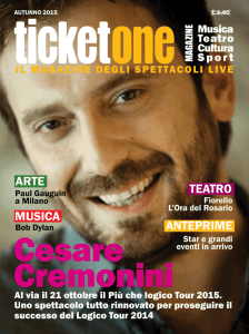 Scarica il PDF - TicketOne Magazine