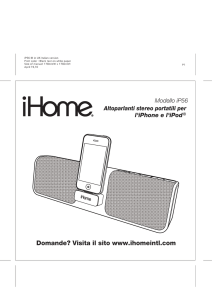 Domande? Visita il sito www.ihomeintl.com