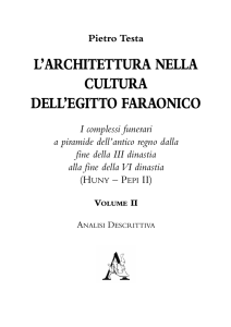 l`architettura nella cultura dell`egitto faraonico