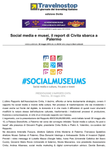 Social media e musei, il report di Civita sbarca a Palermo