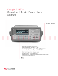 Keysight 33220A Generatore di funzioni/forme d`onda