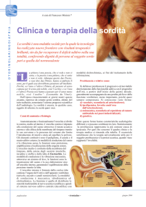 Clinica e terapia della sordità