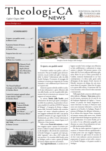 Notiziario Giugno 2008 - Pontificia Facoltà Teologica della Sardegna