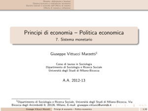 Principi di economia – Politica economica